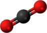  Koldioxid-molekyl - exempel på viktig växthusgas som mat för APS-processer 